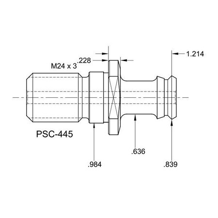 Tj Davies Co Coolant Through Retention Knob PSC-445